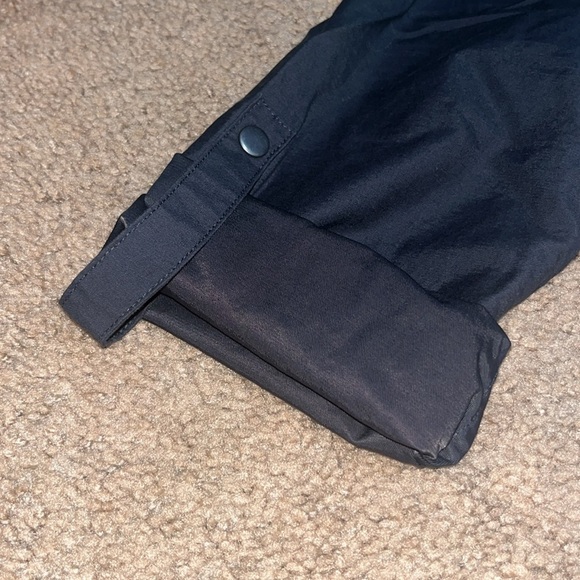 Garnet Hill Twill Cargo Jacket Belted Roll-Tab Sleeves Carbon Blue XS - Picture 5 of 8